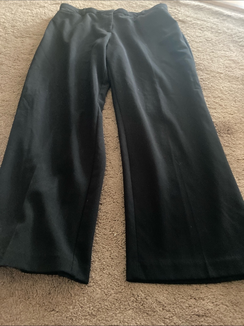 Briggs New York Black Straight-Leg Pull-On Pants